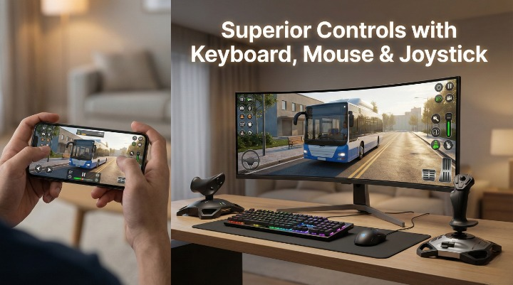 Superior Controls with Keyboard Mouse Joystick