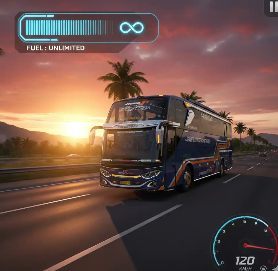 Unlimited fuel Bussid mod apk